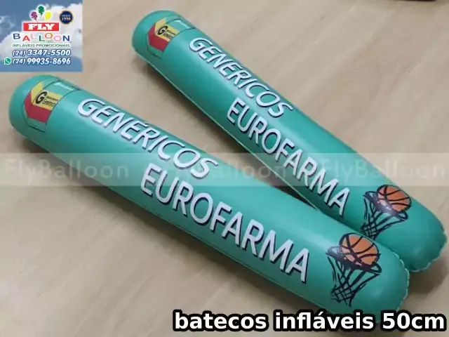 Batecos infláveis promocionais Eurofarma